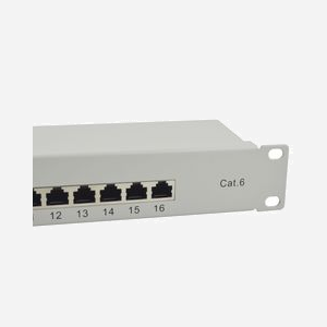 Equip 326317 Baie de Branchements 1U 16 Ports RJ-45 Cat6 Gigabit Ethernet 10/100/1000Base-T(X) Acier Gris 110.5x44.5x483mm RoHS - Miniature 4