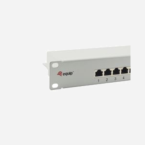Equip 326317 Baie de Branchements 1U 16 Ports RJ-45 Cat6 Gigabit Ethernet 10/100/1000Base-T(X) Acier Gris 110.5x44.5x483mm RoHS - Miniature 3