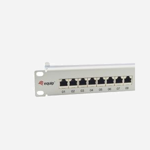 Equip 326525 : Baie de Branchements 1U 24 ports RJ-45 Gigabit Ethernet 10/100/1000Base-T(X) Cat6a, Acier, 125x44.5x482.6mm, RoHS - Miniature 2
