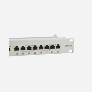 Equip 326525 : Baie de Branchements 1U 24 ports RJ-45 Gigabit Ethernet 10/100/1000Base-T(X) Cat6a, Acier, 125x44.5x482.6mm, RoHS - Miniature 3