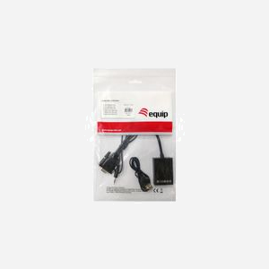 Equip 119038 : Adaptateur Vidéo 0.2m VGA (D-Sub) + Audio 3.5mm vers DVI-D + USB - Résolution 1920x1080 - Compatible Windows/Mac/Linux - Miniature 2