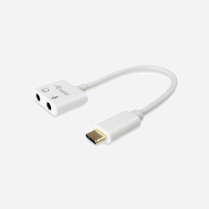 Equip Adaptateur USB-C vers Audio 3.5mm, Blanc - Interface USB, Sortie Casque, Entrée Micro, Plug & Play - 20x13x150mm, 200g - Ref: 133460 - Miniature 1