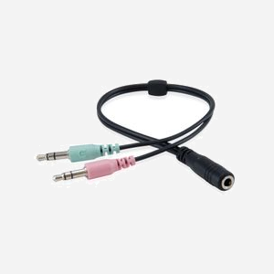 Equip Casque Audio Filaire 245302 Circum-Aural Noir, Connecteurs 2x3.5mm, 20-22000Hz, Impédance 32 Ohm, Microphone Perche/En Ligne, Câble 2m - Miniature 2