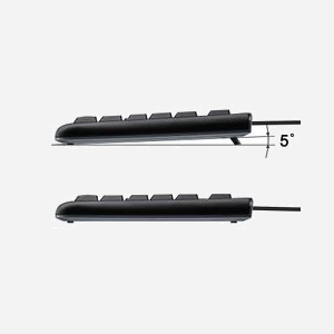 Equip 245213 Clavier USB QWERTY Italien Noir, 105 touches, Facteur de forme 100%, Longueur câble 1.5m, Compatible Windows/macOS, Dimensions 440x139x24mm - Miniature 3