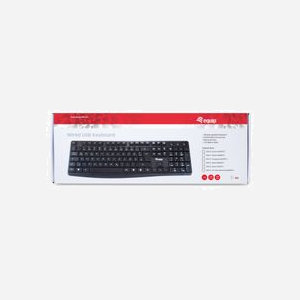 Equip 245213 Clavier USB QWERTY Italien Noir, 105 touches, Facteur de forme 100%, Longueur câble 1.5m, Compatible Windows/macOS, Dimensions 440x139x24mm - Miniature 4