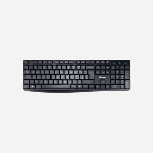 Equip 245213 Clavier USB QWERTY Italien Noir, 105 touches, Facteur de forme 100%, Longueur câble 1.5m, Compatible Windows/macOS, Dimensions 440x139x24mm