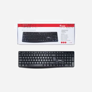 Equip 245213 Clavier USB QWERTY Italien Noir, 105 touches, Facteur de forme 100%, Longueur câble 1.5m, Compatible Windows/macOS, Dimensions 440x139x24mm - Miniature 5