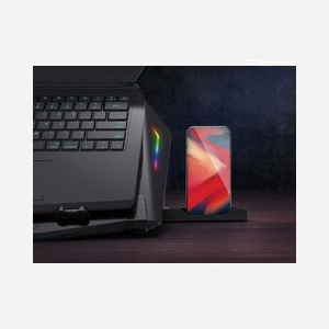 Conceptronic THYIA02B : Base de refroidissement pour PC portables jusqu'à 17", 2 ventilateurs, contrôle par boutons, éclairage RGB (Bleu/Vert/Rouge), USB 2.0, 296x50x460mm - Miniature 5