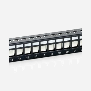 Equip 76912407201 : Baie de Branchements 1U 24 Ports Cat6, Montage Rack 19", Dimensions 92.5x483x44.5mm, Noir, Gestion des câbles - Miniature 4