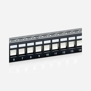 Equip 76912407201 : Baie de Branchements 1U 24 Ports Cat6, Montage Rack 19", Dimensions 92.5x483x44.5mm, Noir, Gestion des câbles - Miniature 3