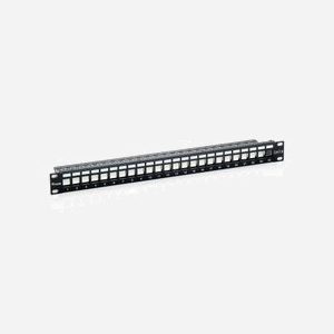 Equip 76912407201 : Baie de Branchements 1U 24 Ports Cat6, Montage Rack 19", Dimensions 92.5x483x44.5mm, Noir, Gestion des câbles