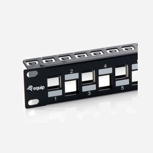 Equip 76932407201 : Baie de Branchements 1U 24 Ports Cat6a Noir pour Montage Rack 19 pouces (482 x 90 x 44.5 mm) - Miniature 2