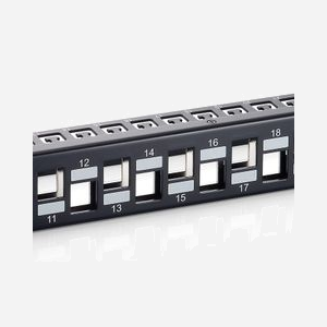 Equip 76932407201 : Baie de Branchements 1U 24 Ports Cat6a Noir pour Montage Rack 19 pouces (482 x 90 x 44.5 mm) - Miniature 4