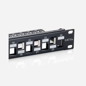Equip 76932407201 : Baie de Branchements 1U 24 Ports Cat6a Noir pour Montage Rack 19 pouces (482 x 90 x 44.5 mm) - Miniature 5