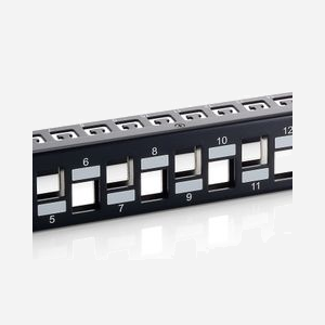 Equip 76932407201 : Baie de Branchements 1U 24 Ports Cat6a Noir pour Montage Rack 19 pouces (482 x 90 x 44.5 mm) - Miniature 3