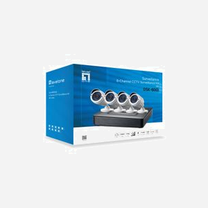 LevelOne DSK-8001 Kit Vidéo Surveillance 8 Canaux filaire, HDD 6To, Caméras Balle IP66 Vision Nocturne 30m, Linux Embedded, Android/iOS - Miniature 2