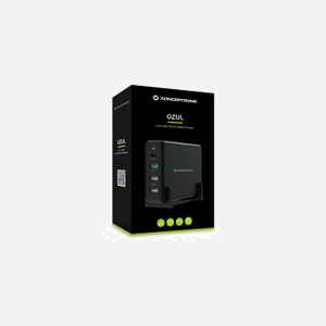 Conceptronic OZUL01B : Chargeur Secteur Universel 65W avec USB-C Power Delivery 3.0 et 3x USB-A 3.2 Gen 1, Protections Surchauffe/Surcharge/Court-circuit. - Miniature 5