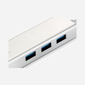 LevelOne USB-0503 Adaptateur USB 3.2 Gen 1 vers Gigabit Ethernet + Hub 3 Ports USB-A 10/100/1000BaseT(X) Compatible Windows/macOS - Miniature 5