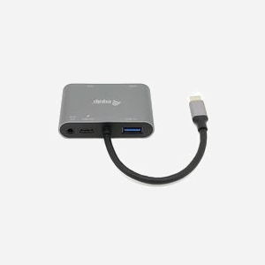 Equip Adaptateur USB-C vers HDMI VGA USB3.0 AUX PD 100W - Résolution HDMI 4K 60Hz - Compatible Windows, macOS, Android - Réf. 133483 - Miniature 2