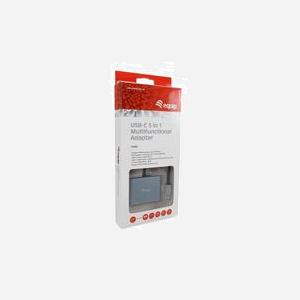 Equip Adaptateur USB-C vers HDMI VGA USB3.0 AUX PD 100W - Résolution HDMI 4K 60Hz - Compatible Windows, macOS, Android - Réf. 133483 - Miniature 4