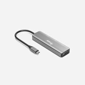 Equip 133485 Adaptateur USB-C vers HDMI/DisplayPort/VGA/USB 2.0 - Résolution 4K (3840x2160) 144Hz - Aluminium - Compatible Windows/macOS/ChromeOS - Miniature 2