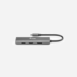 Equip 133485 Adaptateur USB-C vers HDMI/DisplayPort/VGA/USB 2.0 - Résolution 4K (3840x2160) 144Hz - Aluminium - Compatible Windows/macOS/ChromeOS - Miniature 3