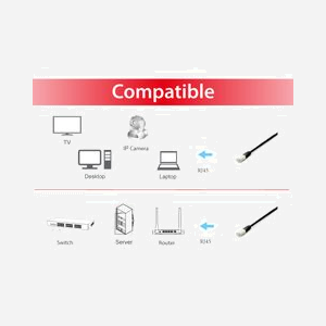 Equip 645696 : Câble Réseau Cat6a S/FTP (S-STP) 10m Noir, RJ-45 Mâle/Mâle, 10GBase-T, LSZH, PoE+/PoE++, 500 MHz - Miniature 3