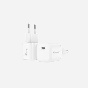 Equip 245530 Chargeur Secteur USB-C 20W Power Delivery 3.0 Blanc - 100-240V, 5V/3A, 9V/2.22A, 12V/1.67A, Protections Surtension/Surcharge/Court-circuit - Miniature 5