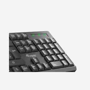 Equip Kit Bureau RF Sans Fil QWERTZ Allemand Noir : Clavier 105 Touches + Souris Optique 1200 DPI, Compatible Windows/macOS/ChromeOS - Miniature 5