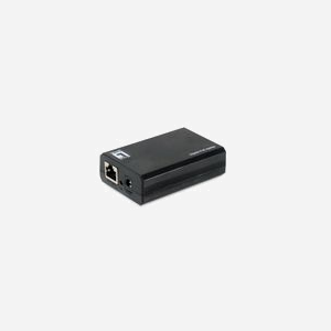 LevelOne POS-5000 Séparateur Voix/Données PoE, 1x RJ45 In/Out, 12/24V DC, 60W, Standards IEEE 802.3af/at/bt, 10/100/1000Base-T(X), Noir