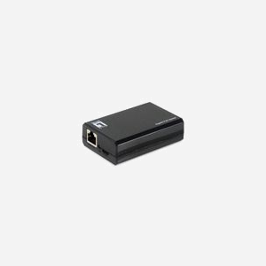 LevelOne POS-5001 Séparateur Voix-Données PoE 50W, IEEE 802.3af/at/bt, 10/100/1000Base-T(X), Sorties 5/12/24V, Port USB-C, Noir