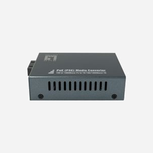 LevelOne GVT-2013 Convertisseur de Média 1000Base-T vers 1000Base-SX, SC Multimode 850nm, portée 500m, PoE 30W, Auto MDI/MDI-X, Jumbo Frames 9000 - Miniature 2