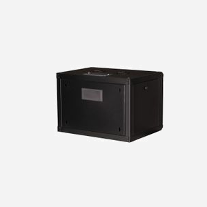 Equip EPM-07-6045-B-CBAA Rack mural 7U Acier Noir Porte Verre Trempé 600x450x418mm Rails de rack 1.5mm avec Kit de Montage Mural - Miniature 2