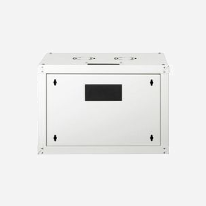 Equip Rack Mural 7U Acier Gris Clair 600x450mm Porte Verre Trempé, Rails 1.5mm, Montage Mural Inclus, EPM-07-6045-G-CBAA - Miniature 2