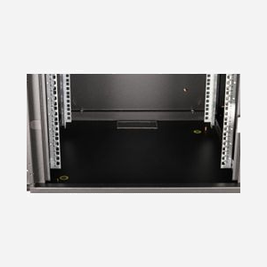 Equip EPM-07-6060-B-CBAA Rack Mural 7U Acier Noir Porte Verre Trempé 600x600mm Rails Réglables Montage VESA Kit de Fixation Inclus - Miniature 4