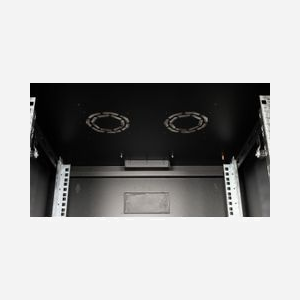Equip EPM-07-6060-B-CBAA Rack Mural 7U Acier Noir Porte Verre Trempé 600x600mm Rails Réglables Montage VESA Kit de Fixation Inclus - Miniature 5
