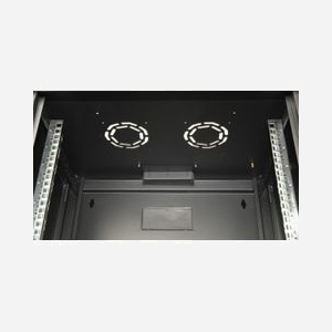 Equip EPM-09-6045-B-CBAA Rack mural 9U Acier Noir Porte verre trempé 450x600x505mm Profondeur montage 305-370mm Kit montage inclus - Miniature 5