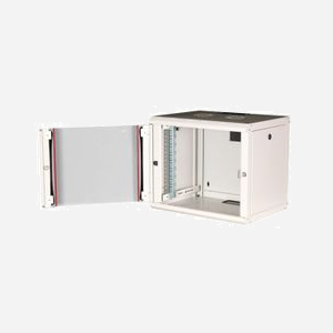 Rack Mural Equip 9U Acier Gris Clair 600mm Profondeur Porte Verre Trempé Panneaux Latéraux Amovibles Rails Réglables EPM-09-6045-G-CBAA - Miniature 3
