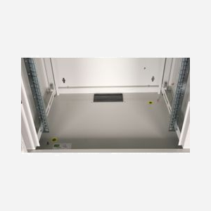 Rack Mural Equip 9U Acier Gris Clair 600mm Profondeur Porte Verre Trempé Panneaux Latéraux Amovibles Rails Réglables EPM-09-6045-G-CBAA - Miniature 4