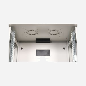 Rack Mural Equip 9U Acier Gris Clair 600mm Profondeur Porte Verre Trempé Panneaux Latéraux Amovibles Rails Réglables EPM-09-6045-G-CBAA - Miniature 5
