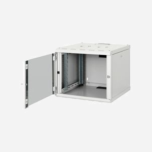 Equip EPM-09-6060-G-CBAA Rack Mural 9U Acier Gris Clair 600x600mm Porte Verre Trempé Rails 1.5mm Kit Montage Mural Inclus - Miniature 3