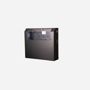 Equip ESF-05-B Rack Mural 2U/3U Acier Noir, Charge Max. 30kg, Profondeur 475mm, Porte Acier avec Verrou, Rails de Rack 1.5mm, Montage Mural Inclus - Miniature 3