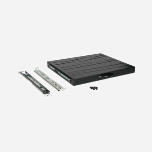 Equip EZVS-19-1-60-B Étagère Coulissante Rack 19" 1U Profondeur 368mm, Acier 1mm, Noir, Charge Max. Supportée Déterminée par le Rack, Turquie - Miniature 2