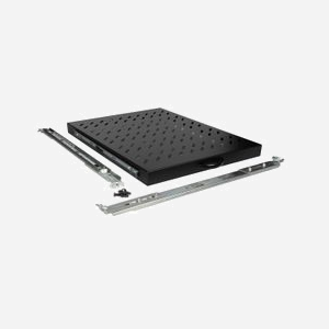 Equip EZVS-19-1-80-B Étagère Coulissante 1U Rack 19" Profondeur 568mm Acier 1mm Noir, Charge Max Non Spécifiée, Turquie - Miniature 2