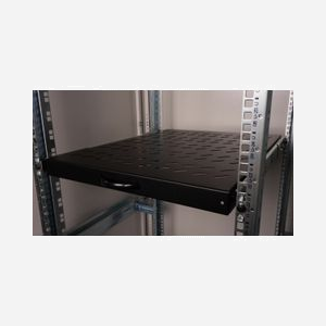 Equip EZVS-19-1-80-B Étagère Coulissante 1U Rack 19" Profondeur 568mm Acier 1mm Noir, Charge Max Non Spécifiée, Turquie - Miniature 3