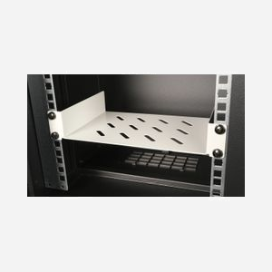 Étagère Rack Equip EZFS-10-1-15-G 1U 19" (48.3cm) Gris Clair 255x150x40mm, Acier 1mm, Charge Standard, Montage Rack, Turquie - Miniature 3