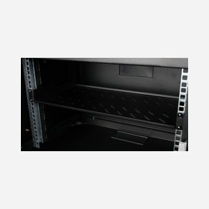 Étagère Rack 19" Equip EZFS-19-1-40-B 1U, Noir, 485x250mm, Profondeur 250mm, Acier 1mm, Charge Standard pour Serveurs et Équipements Réseau - Miniature 4