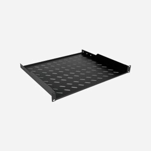 Equip EZFS-19-1-60-B : Étagère rackable 1U 19 pouces (48.3cm) profondeur 399mm acier noir 482x399x44mm épaisseur 1mm - Miniature 2