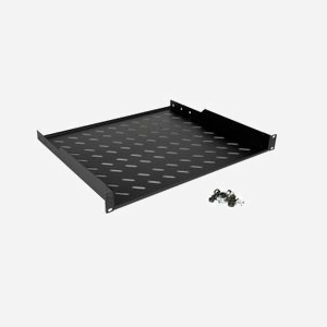 Equip EZFS-19-1-60-B : Étagère rackable 1U 19 pouces (48.3cm) profondeur 399mm acier noir 482x399x44mm épaisseur 1mm - Miniature 3