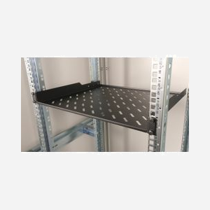 Equip EZFS-19-1-60-B : Étagère rackable 1U 19 pouces (48.3cm) profondeur 399mm acier noir 482x399x44mm épaisseur 1mm - Miniature 4